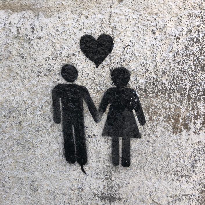 Graffiti Menschenliebe