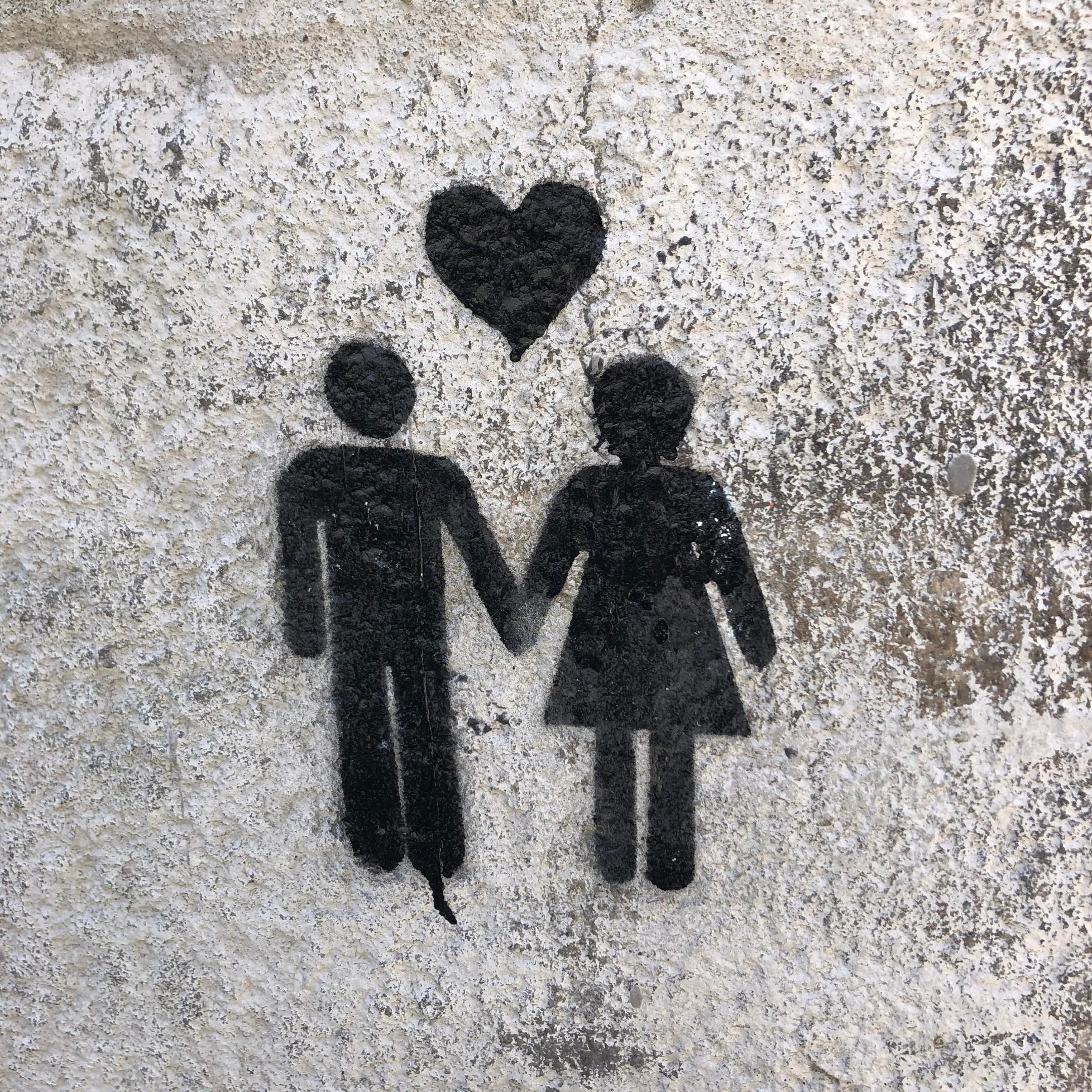 Graffiti Menschenliebe