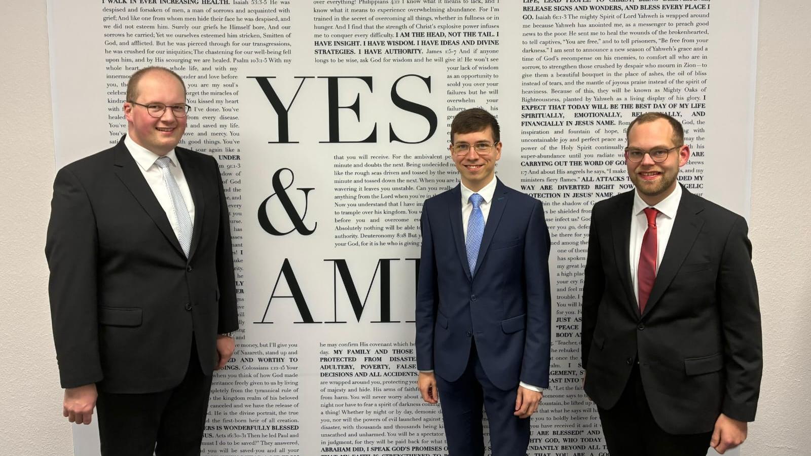 (vlnr.) Heiko Reiner Gaub, Johannes Gold, Mathias Kremer