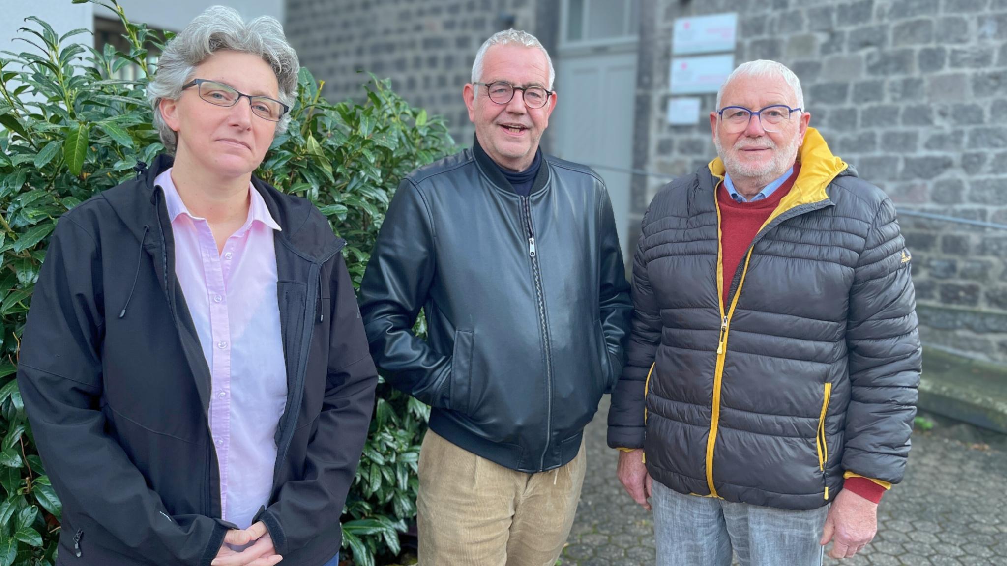 Martina Wolf, Thomas Fößel und Siegmar Stenner vom Wahlvorstand