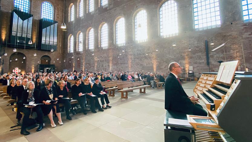 Archivfoto von der Eröffnung der Ersten Nacht der offenen Kirchen 2023 in der Konstantin-Basilika