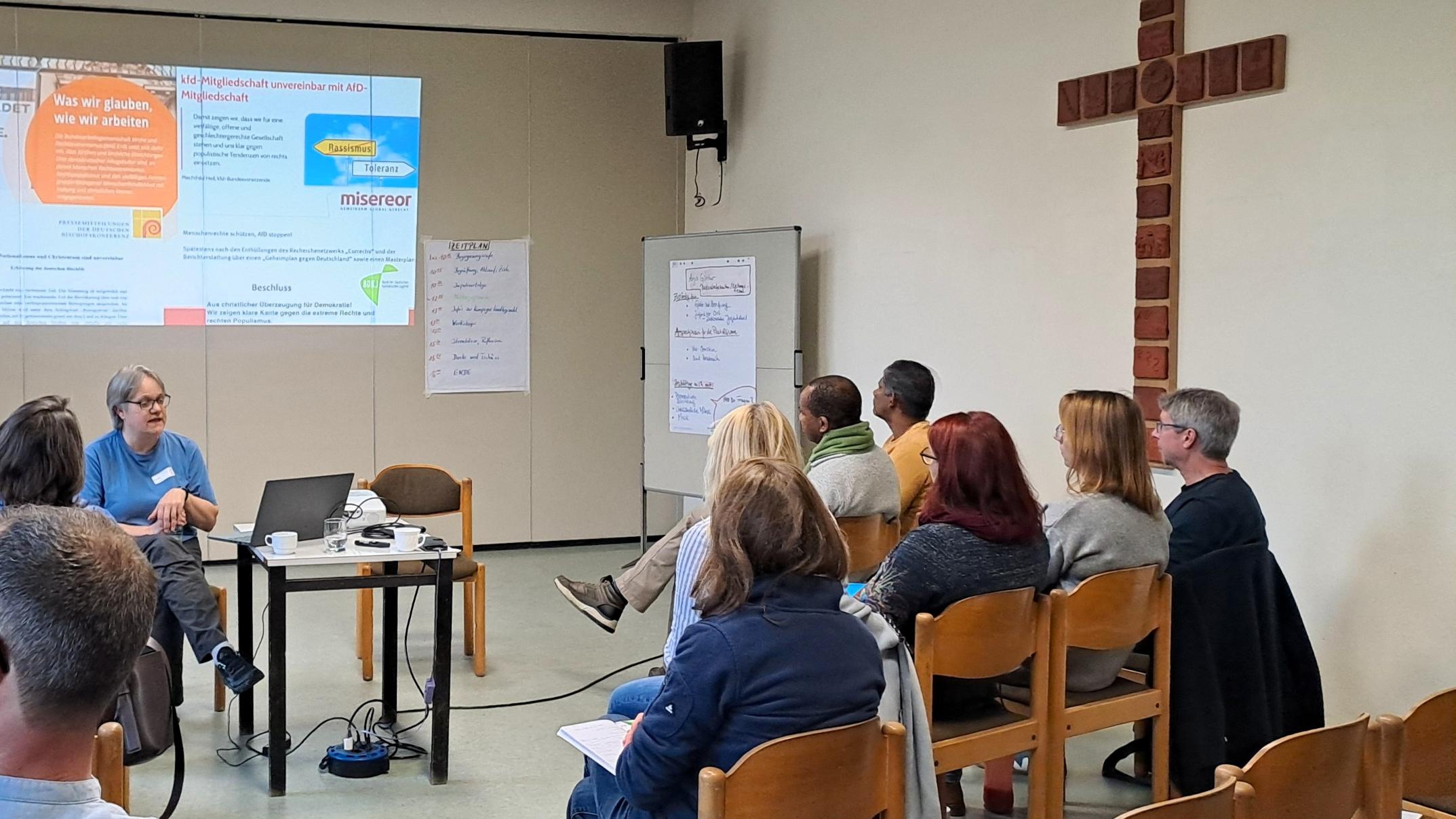 Während des Fachtags zum Thema 'Demokratie' in Boppard gab es viele unterschiedliche Workshops.